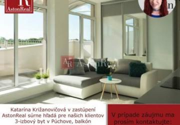 Reality Hľadám pre klienta 3-izbový byt v Púchove s balkónom