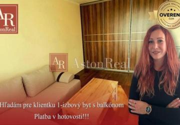 Reality Veľmi súrne hľadám 1-izbový byt s balkónom v Považskej Bystrici