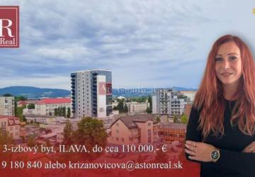 Reality HĽADÁM: 3-izbový byt, ILAVA, do cca 110.000,- €