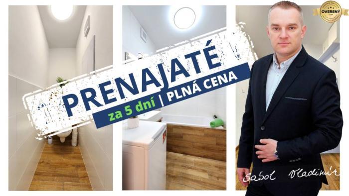 Reality PRENAJATÉ - Zariadený, zrekonštruovaný 2i byt, sídl. III PO