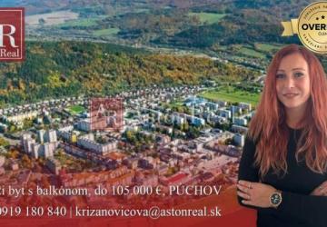 Reality HĽADÁM: 2i byt s balkónom, PÚCHOV, platba v HOTOVOSTI do 105.000,- €