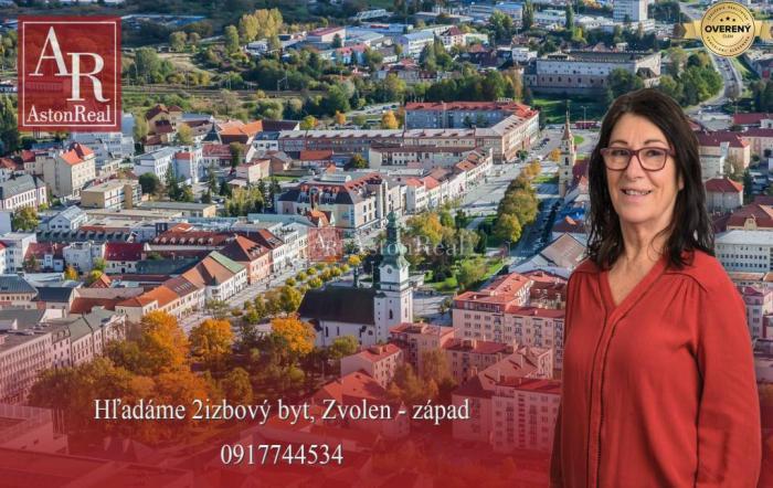 Reality Kúpime Dvojizbový byt, 49m2, loggia, ZVOLEN - západ, Strážská cesta
