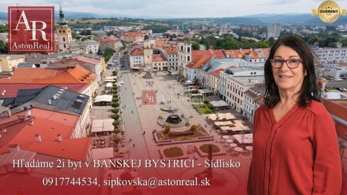 Reality Hľadáme pre klienta 2i byt v BANSKEJ BYSTRICI, Trieda SNP, 29.augusta