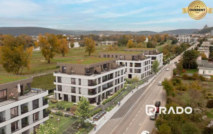 Reality RADO | Rezidencia Karpatská A.1F, 2i byt 55,9m2 s predzáhradkou 93,6m2