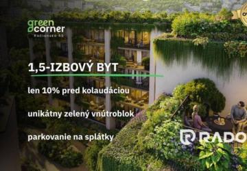 Reality RADO | 1,5 izbový byt 48,63m² | Greencorner | Bratislava-Nové mesto
