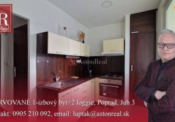 Reality AstonReal: REZERVOVANÉ 1-izbový byt 32m2 + 2 loggie, Poprad - Juh 3