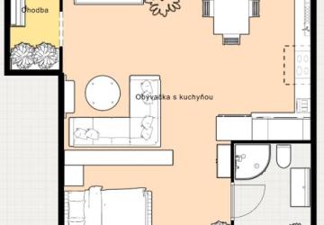 Reality Príjemný podkrovný 1-izb. byt s nízkymi nákladmi a parkovacím miestom