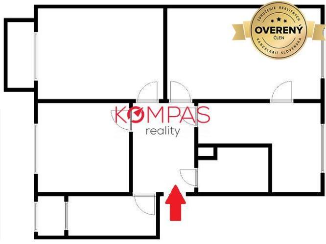 Reality VEĽKÝ 3,5-IZB. BYT S BALKÓM AJ LODŽIOU S VÝHĽADOM NA ZELEŇ