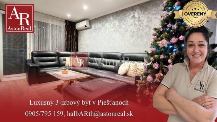 Reality IBA U NÁS!  Elegantný 3+1 byt, lodžia,kompletná rekonštrukcia,Piešťany