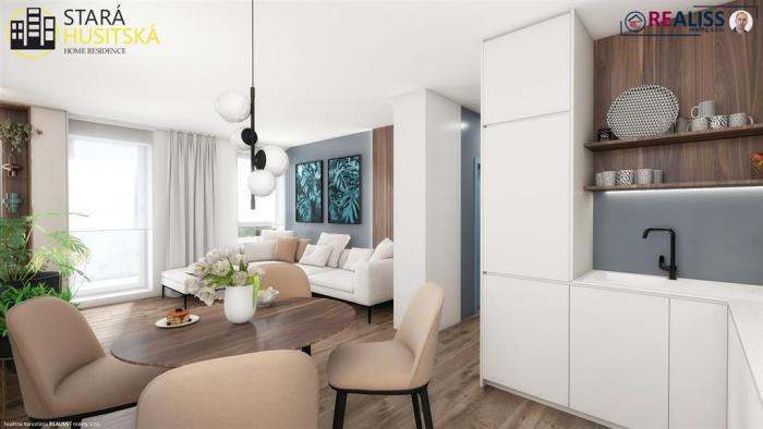 Reality REALISS - Nové 3-izbové byty v projekte Stará Husitská – predaj v novom Bytovom dome č. 3 za