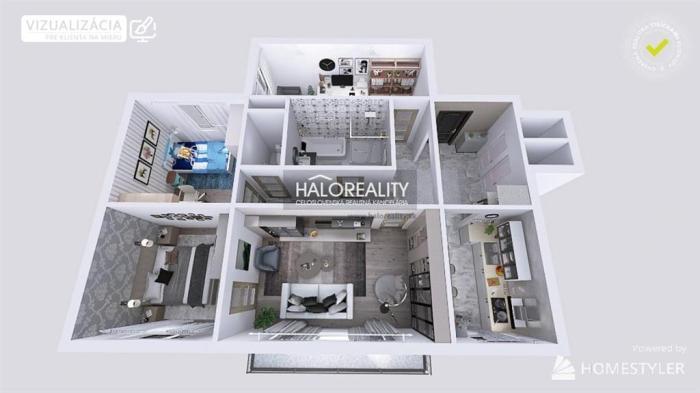 Reality Predaj, štvorizbový byt Brezová pod Bradlom - ZNÍŽENÁ CENA