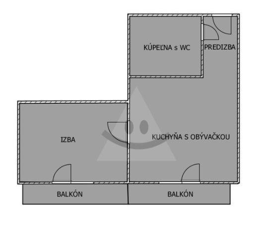 Reality 2-izbový byt byt, Komárno, Sídlisko VII, Eötvösa