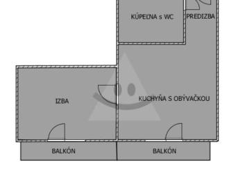 Reality 2-izbový byt byt, Komárno, Sídlisko VII, Eötvösa