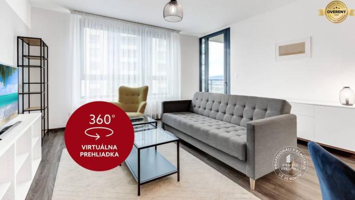 Reality AXIS REAL | Moderný 2i byt, LODŽIA, KLIMA, GARÁŽ, City Park Ružinov