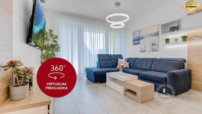 Reality AXIS REAL | Špičkovo zariadený 2-izbový byt bez kompromisov, 2× garáž