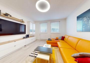 Reality 3i byt 75m, kompletná nadštandardná RŠ v r. 2026, PRVONÁJOM, Lenardova ul., začiatok Petržalky