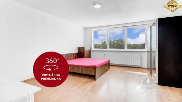 Reality AXIS REAL | Veľký 1-izbový byt, NOVOSTAVBA, BA V. Petržalka, Haanova