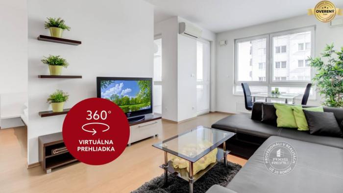 Reality AXIS REAL | Pekný 2i byt, KLÍMA, LODŽIA, GARÁŽ, Ružinov, Kaštieľska