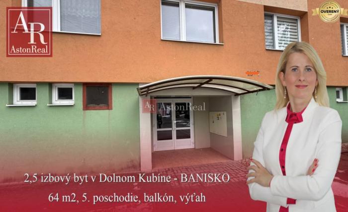 Reality Na predaj 2,5 izb. byt v Dolnom Kubíne - BANISKO, 64 m2, balkón