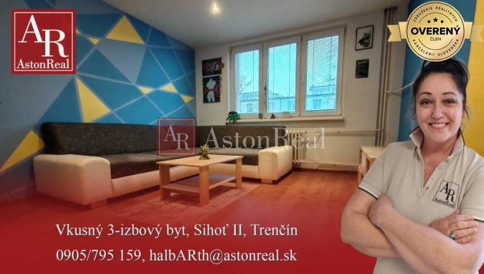 Reality IBA U NÁS! Vkusný 3+1, 61m2, lodžia,kompl. rekonštrukcia,Sihoť,Trenčín