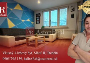 Reality IBA U NÁS! Vkusný 3+1, 61m2, lodžia,kompl. rekonštrukcia,Sihoť,Trenčín