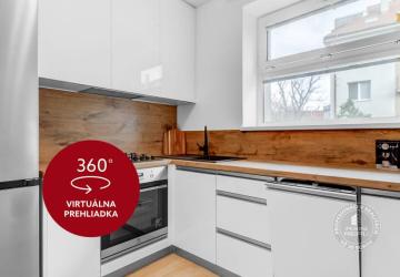 Reality AXIS REAL | Slnečný 2i byt, pivnica, internet v cene, Nivy, Niťová ul.