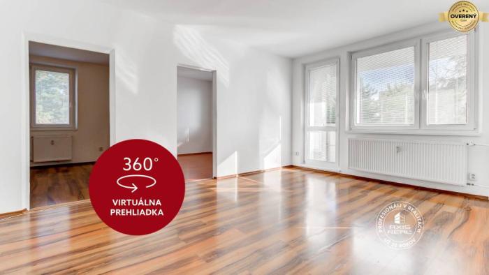 Reality AXIS REAL | NEZARIADENÝ 3-izb.byt, 11m2 LODŽIA, BA IV., Červeňákova