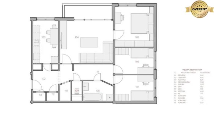 Reality RADO | IBA U NÁS! Predaj 4-i. bytu,75 m2, L. Novomeského - Trenčín Juh