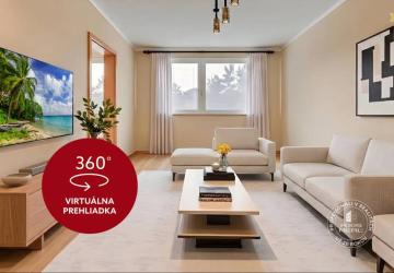 Reality AXIS REAL | Tichý 3-izbový byt s LODŽIOU a ŠATNÍKOM v zeleni, DÚBRAVKA