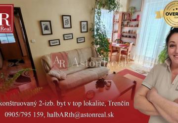 Reality IBA U NÁS! Priestranný 2+1, 53m2, balkón, rekonštr., Beckovská,Trenčín