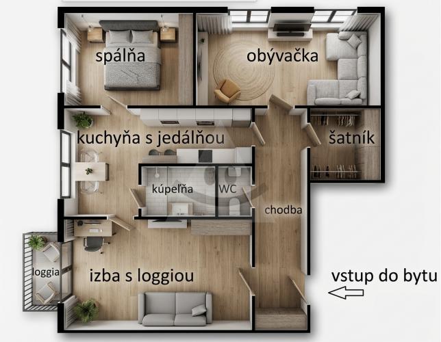 Reality 3-izbový byt byt, Martin