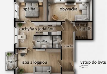 Reality 3-izbový byt byt, Martin