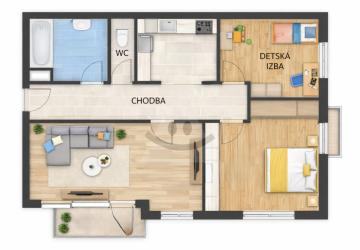 Reality 3-izbový byt byt, Považská Bystrica