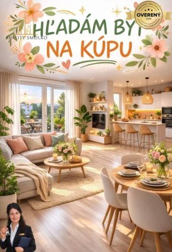 Reality HĽADÁME 1- a 2-IZBOVÝ BYT NA KÚPU v PREŠOVE