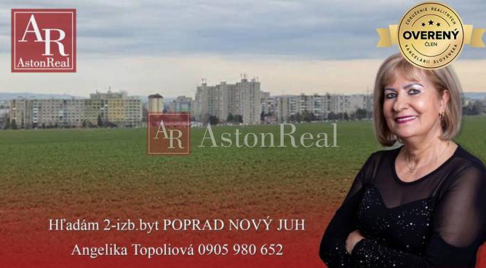 Reality Súrne hľadám pre klienta - POPRAD-NOVÝ JUH - 2-izbový byt