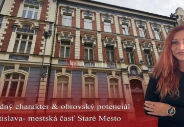 Reality veľkorysý 2i byt s rozlohou 76 m² v atraktívnej lokalite- Staré mesto