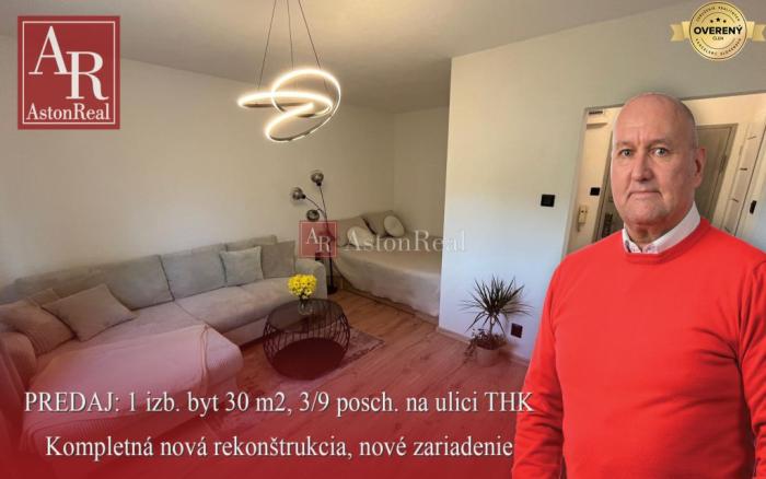 Reality NOVÝ: 1i byt po úplnej rekonštrukcii s komplet novým zariadením na THK