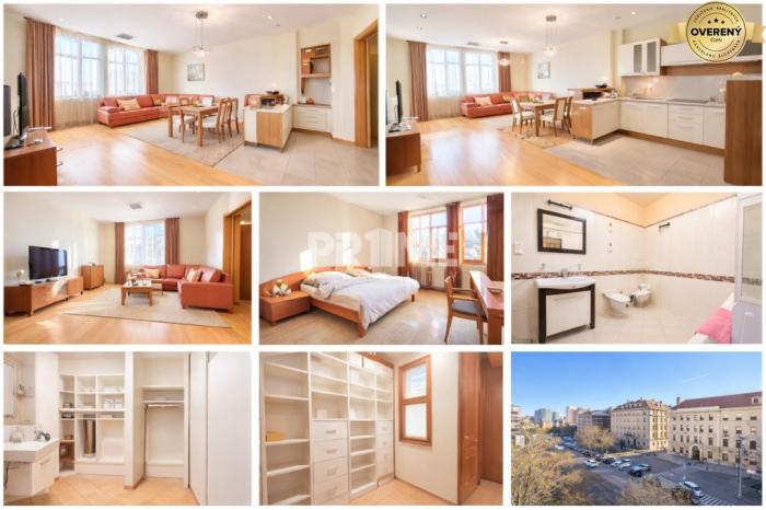 Reality VEĽKOMETRÁŽNY 3i byt, 2xkúpeľňa, šatník, balkón, klíma, garáž, CENTRUM