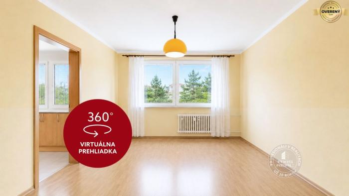 Reality AXIS REAL | Tichý 3-izbový byt s LODŽIOU a ŠATNÍKOM v zeleni, DÚBRAVKA