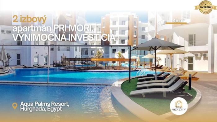 Reality Štýlový apartmán v Aqua Palms Resort – brána do Egyptských Benátok