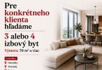 Reality REB.SK Hľadáme priestranný 3-4i byt v Ružinove pre konkrétneho klienta