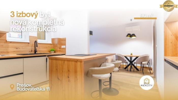 Reality PREDAJ | 3i TEHLOVÝ byt 90 m² v centre PO | Zariadený pre AirBnB