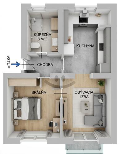 Reality 2-izbový byt byt, Kysucké Nové Mesto, Kysucké Nové Mesto, D.Poľského