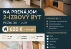 Reality Na prenájom zariadený 2izbový byt Pezinok Juh