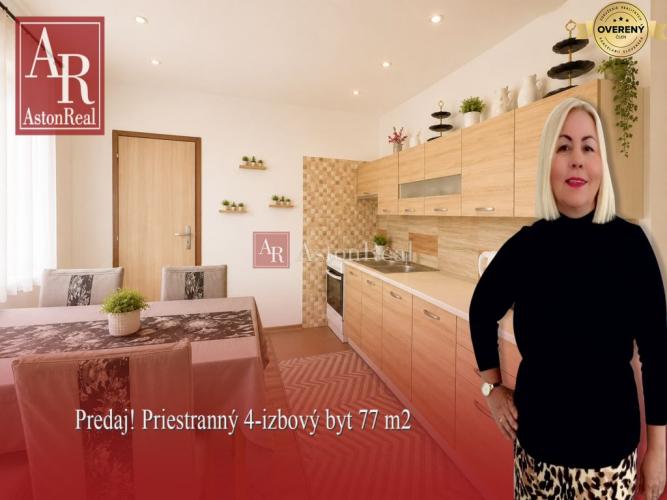 Reality Predaj! Priestranný 4-izbový byt 77 m² s balkónom v Lipt. Mikuláši