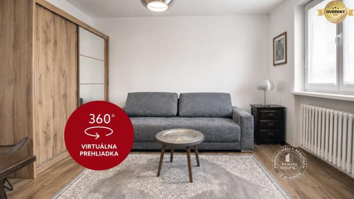 Reality AXIS REAL | Krásny štýlový 1-izb. byt, BA III, Kramáre, ul. Royova
