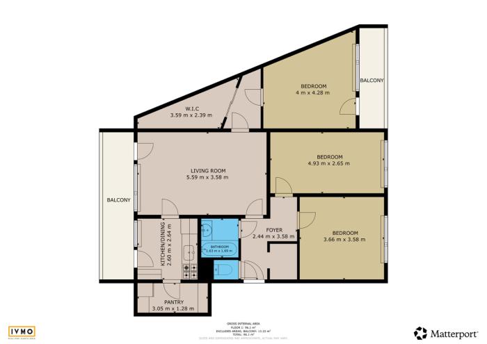 Reality Veľký 4i byt 108m, Adámiho ul., BA IV - Karlova Ves, 6/7p., 2x loggia, 2x pivnica, šatník, TOP