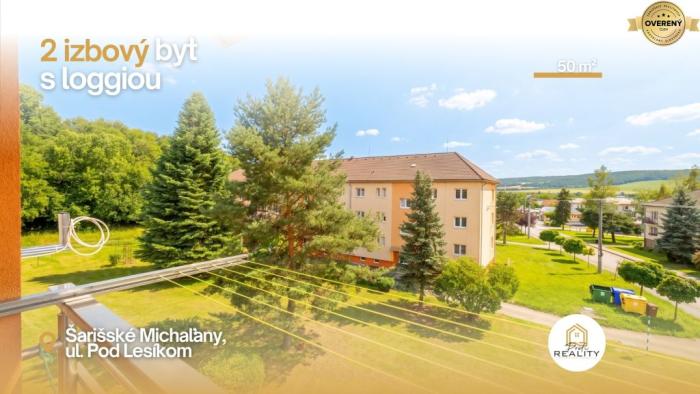 Reality PREDAJ | 2-izb. byt 59 m² + loggia | Š. Michaľany