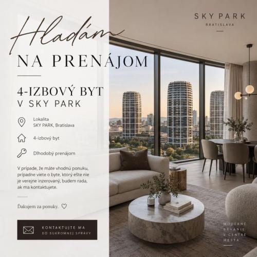 Reality REB.SK Hľadám 4 izbový byt v Skypark
