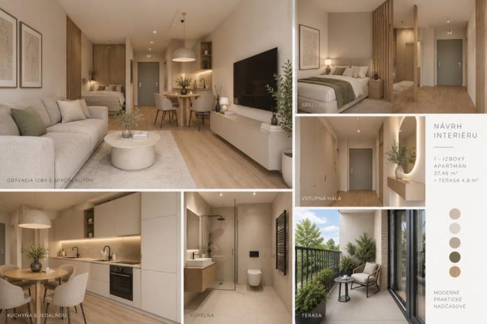 Reality Moderné bývanie vo VERDENE | 1-izbový apartmán s terasou v Rači